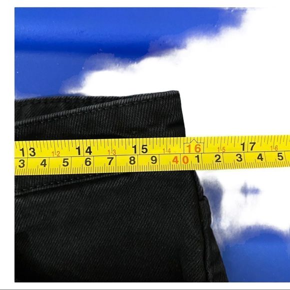 NWT Mango Women's Boot-Leg ruffle hem Lace Closure Jeans, Black 100% cotton - Picture 3 of 11